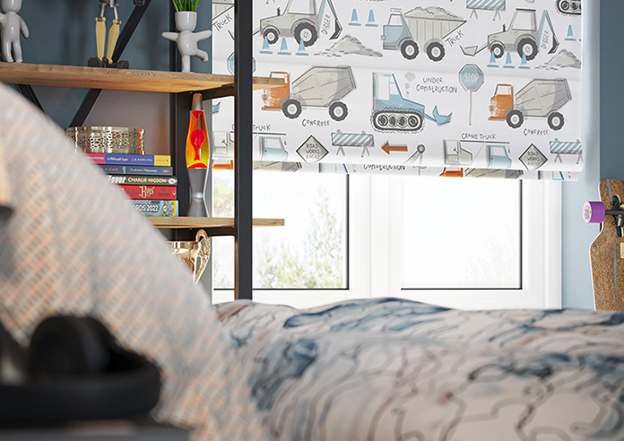 Tinker Town, Berry Burst - Twist&Fit Roman Blind - Image 5
